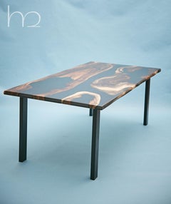Origin Ancient 250-year Walnut Handcrafted Live Egde Dining Table Contemporary