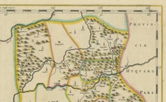 OriginaAntique 17th-Century Map of Guizhou Province, China – (Qveichev) by Blaeu