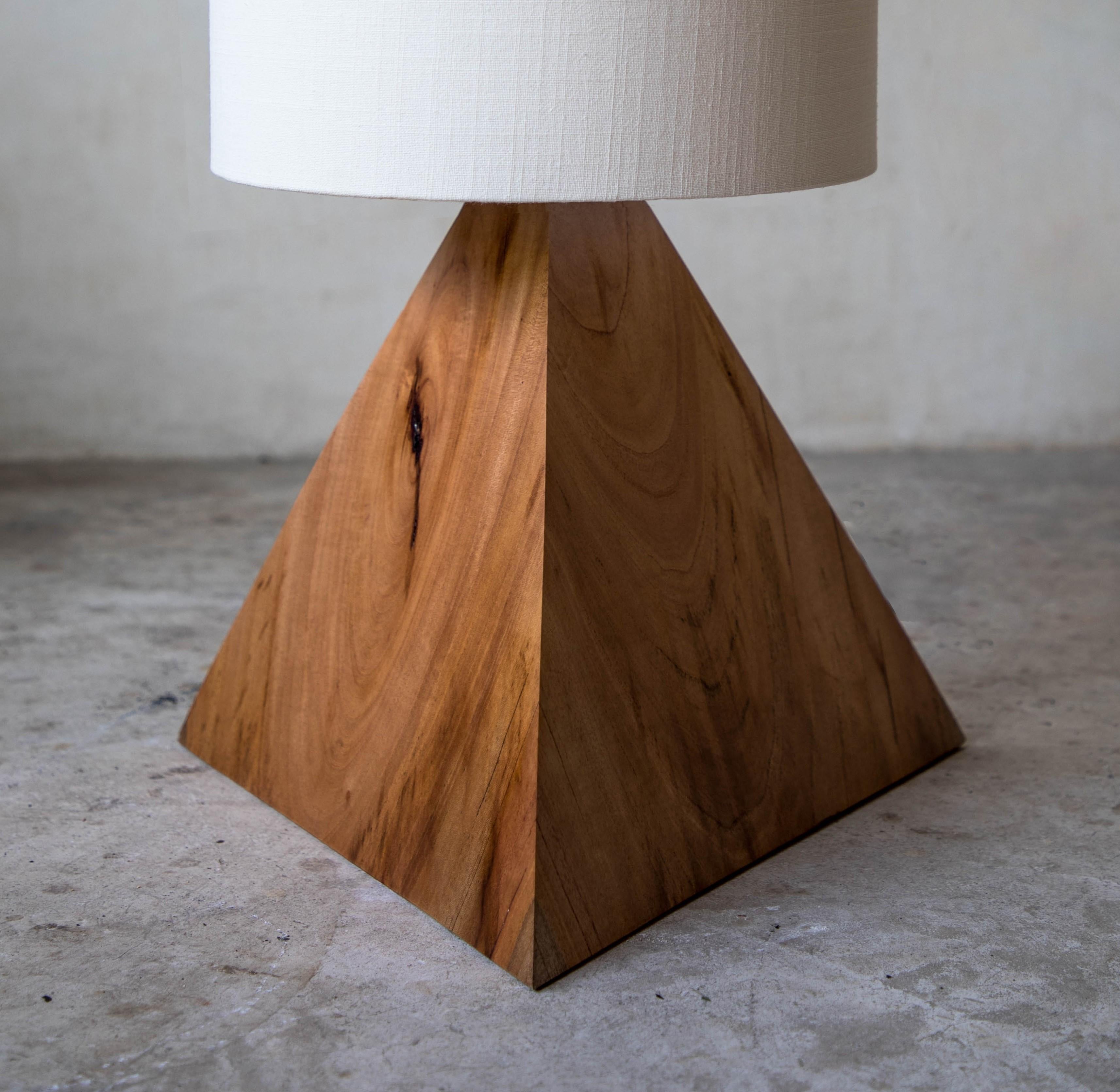 Post-Modern Original 07 Triangle Table Lamp with Linen Screen by Daniel Orozco For Sale