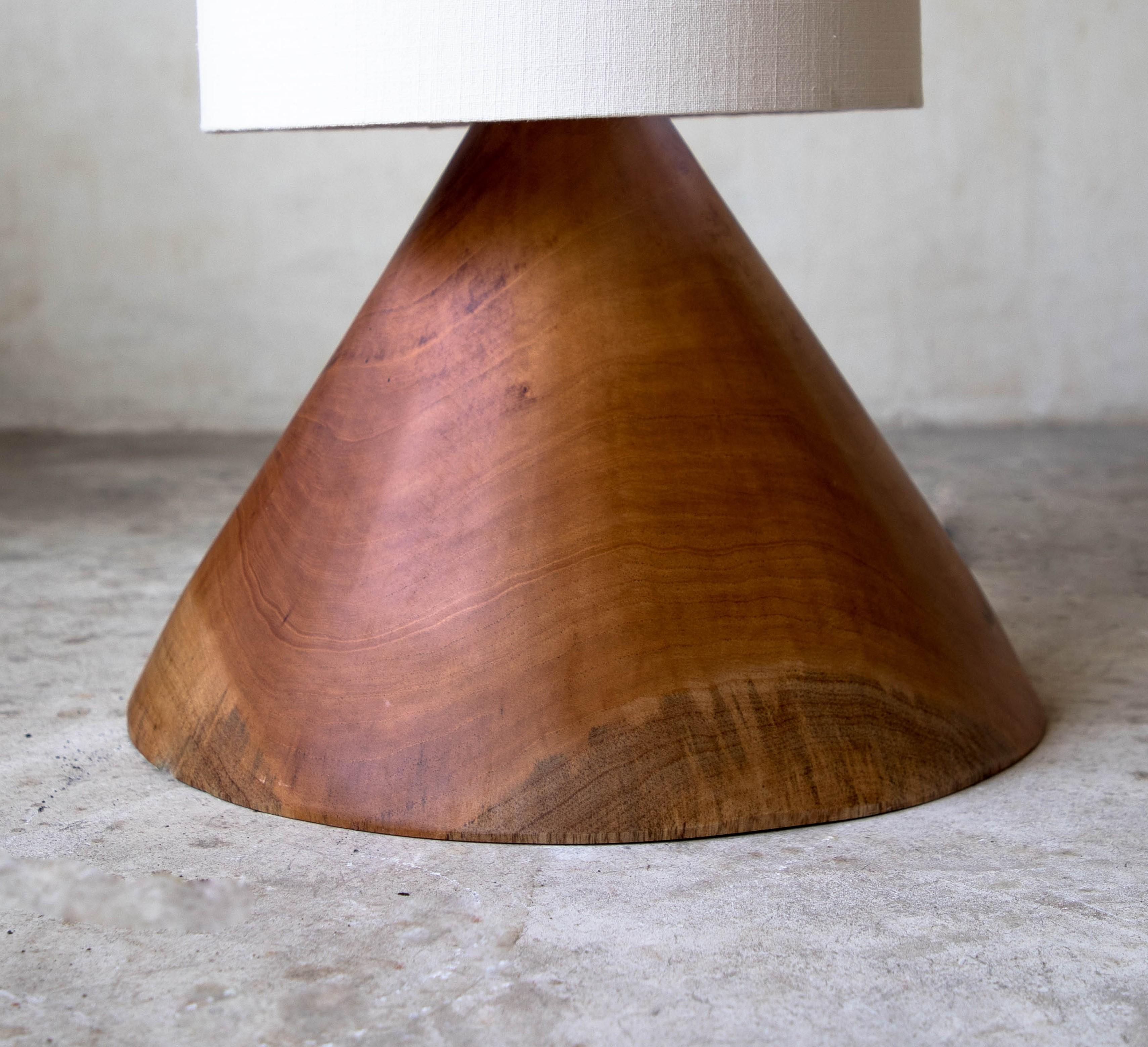 Mexican Original 08 Cone Table Lamp with Linen Screen by Daniel Orozco For Sale