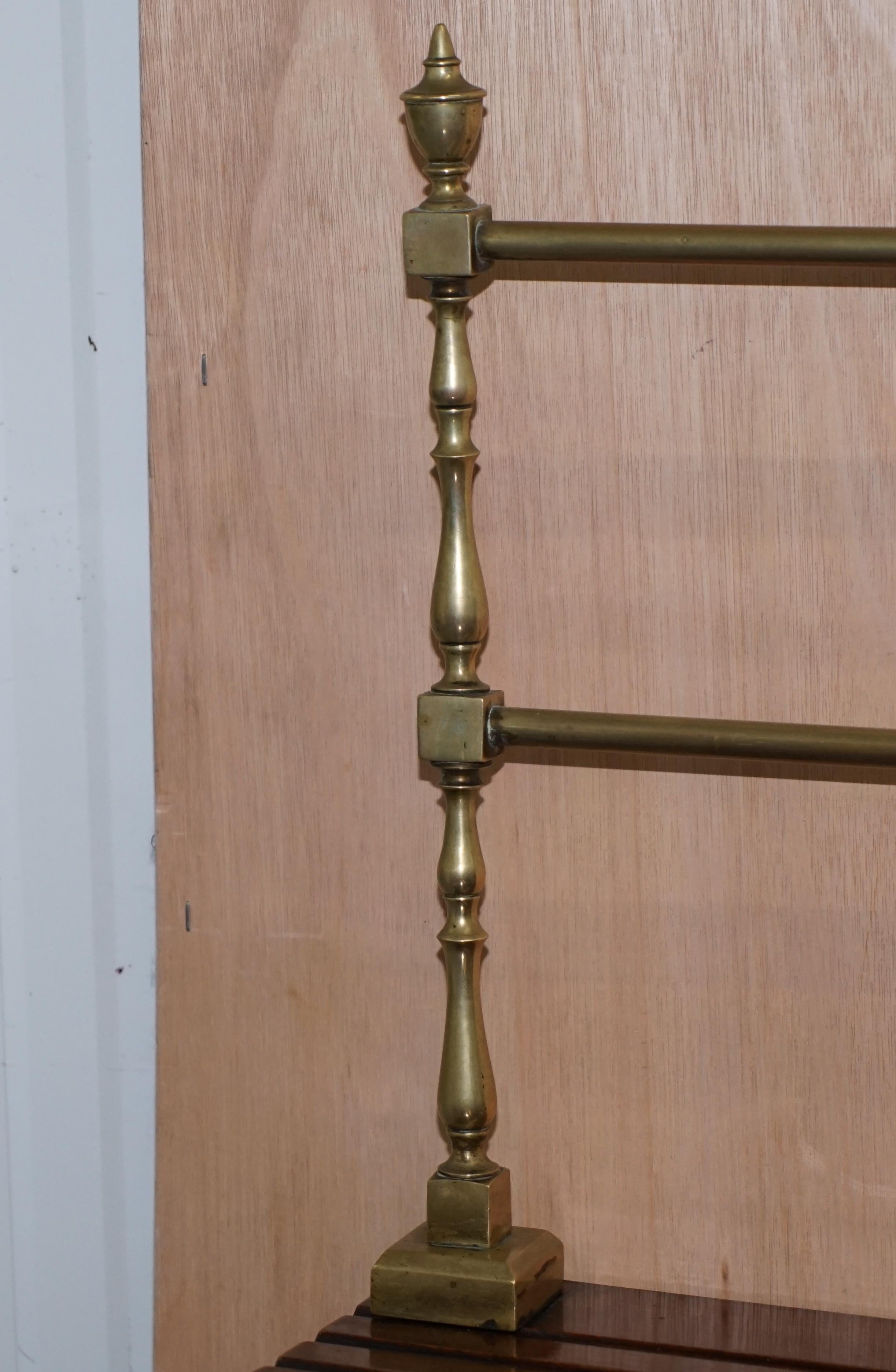 Original 1790 Georgian Irish Hardwood Sideboard with Brass Gallery Lion Handles For Sale 4