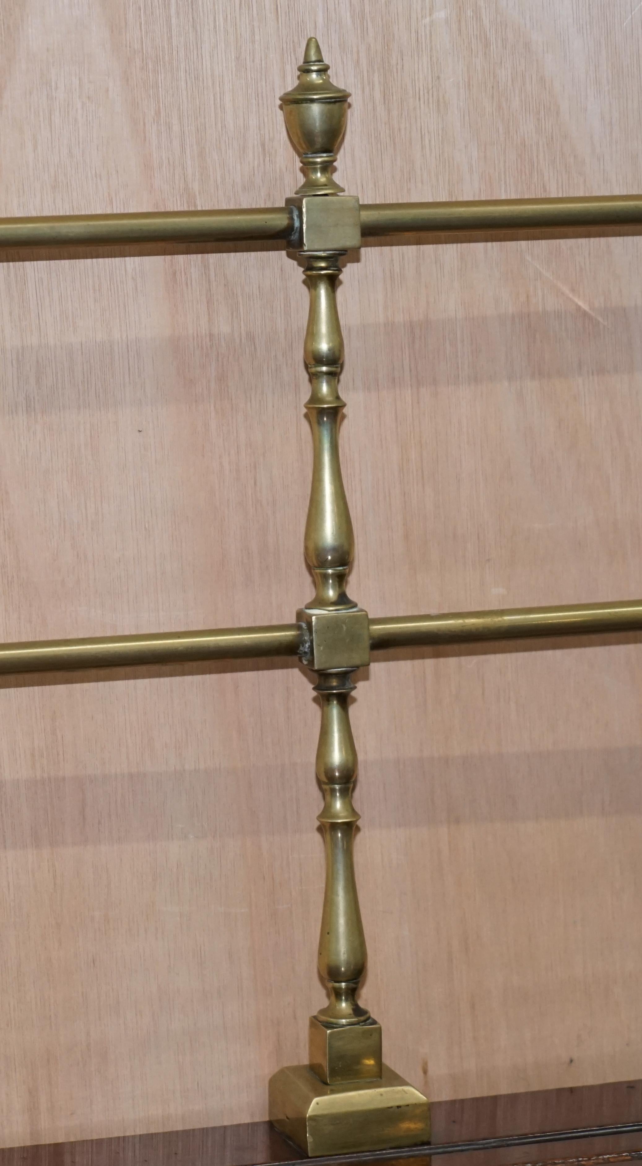Original 1790 Georgian Irish Hardwood Sideboard with Brass Gallery Lion Handles For Sale 5