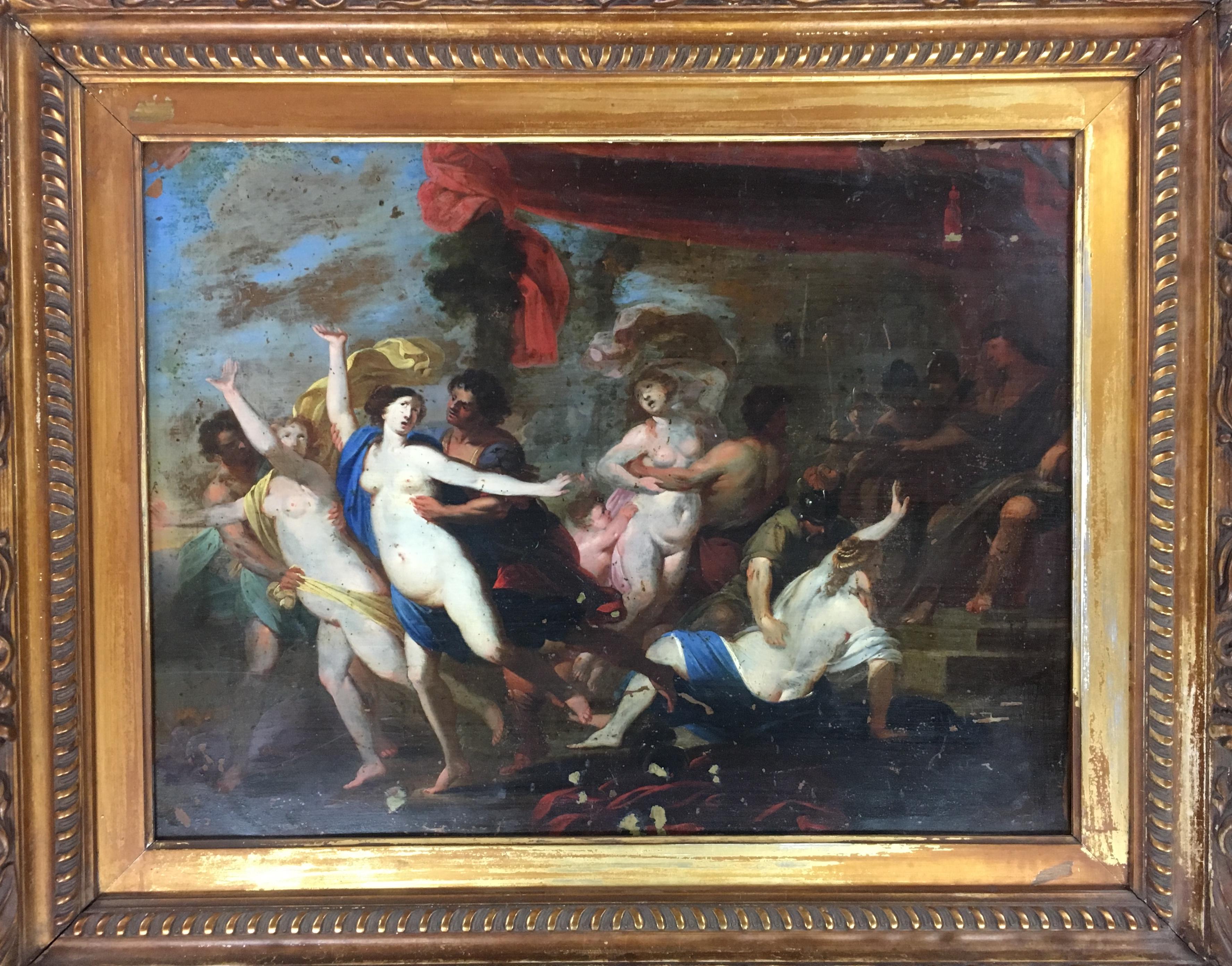 Original 17th century painting attributed to the Circle of Sir Peter Paul Rubens as confirmed by Christies London. 

This beautiful work of art is painted on copper and set in a hand carved 19th century ornate giltwood frame. This traditional