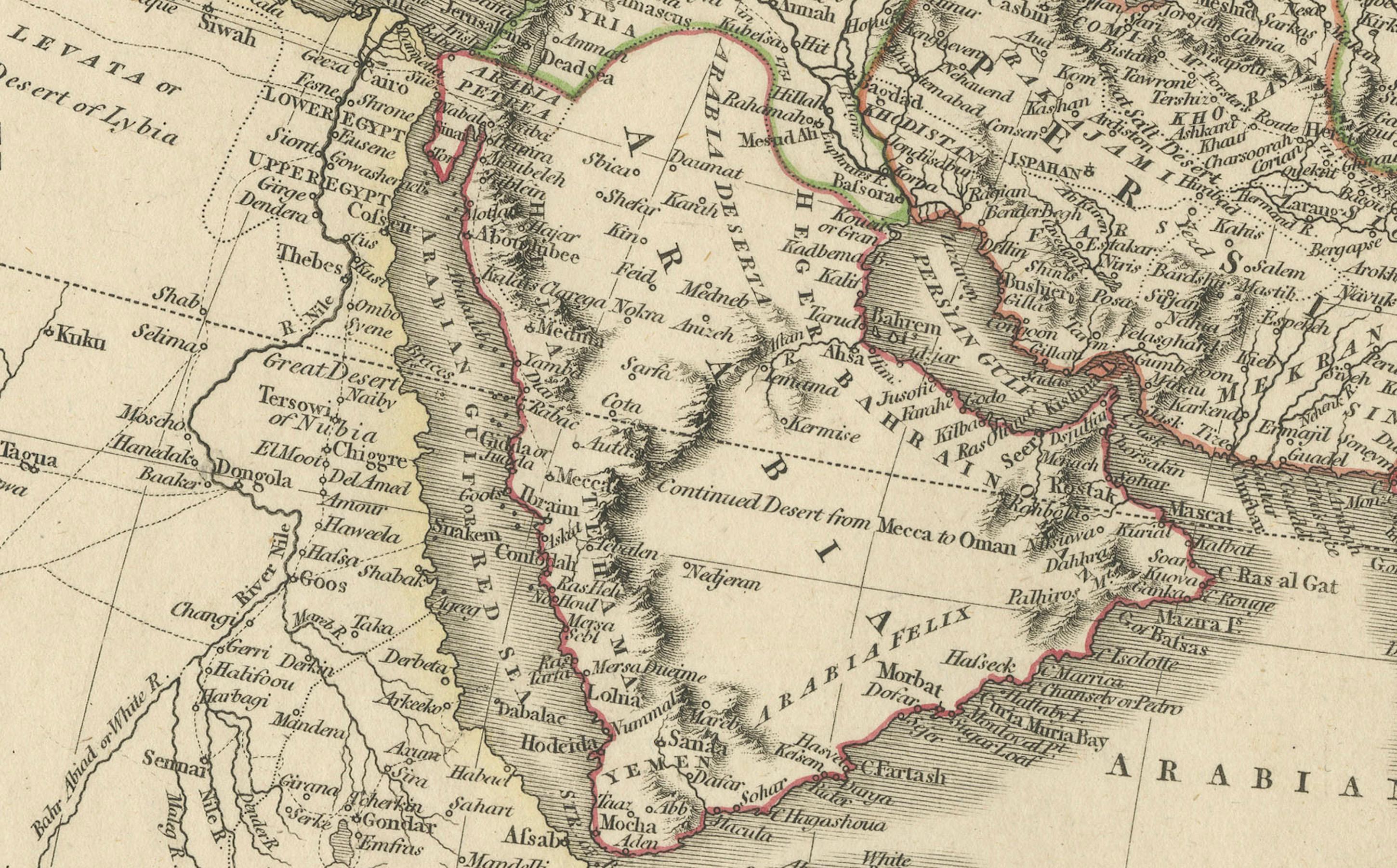 Original 1806 Engraved Map of Asia and Surrounding Regions by John Cary For Sale 2