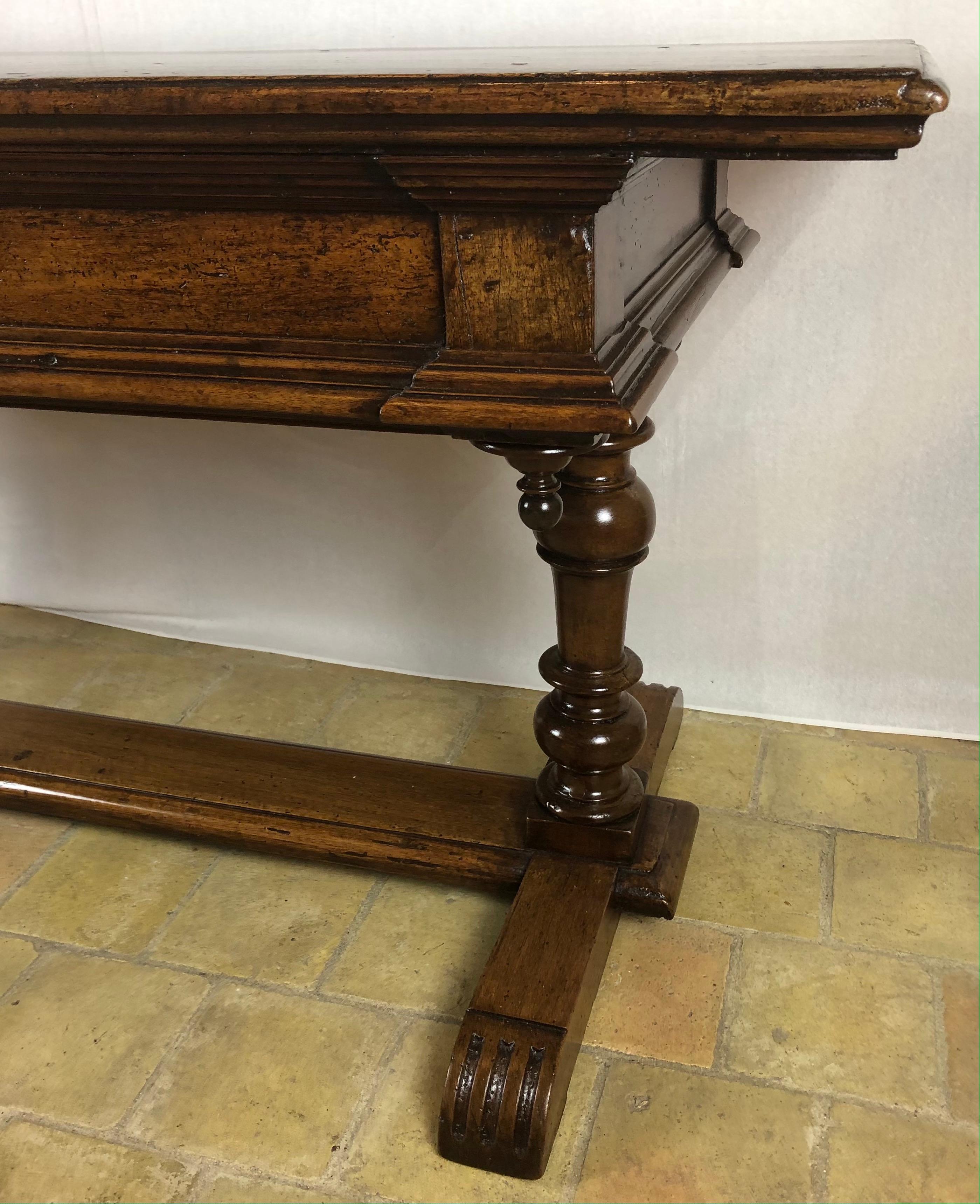 french library console table