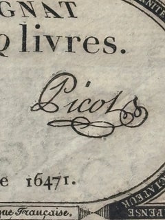 Original Assignaten der französischen Revolution aus dem 18.
