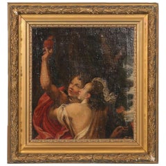 Original 18th Century Italian Florentine School Oil Painting, Sacred Heart