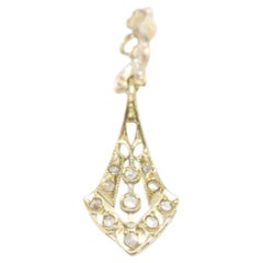 Original 1900 Anhänger aus Gelbgold und Diamanten