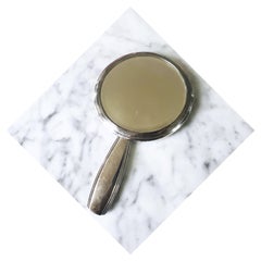 Original 1910 Rare Wolfers Frères Bruxelles 935 Silver Vanity Mirror
