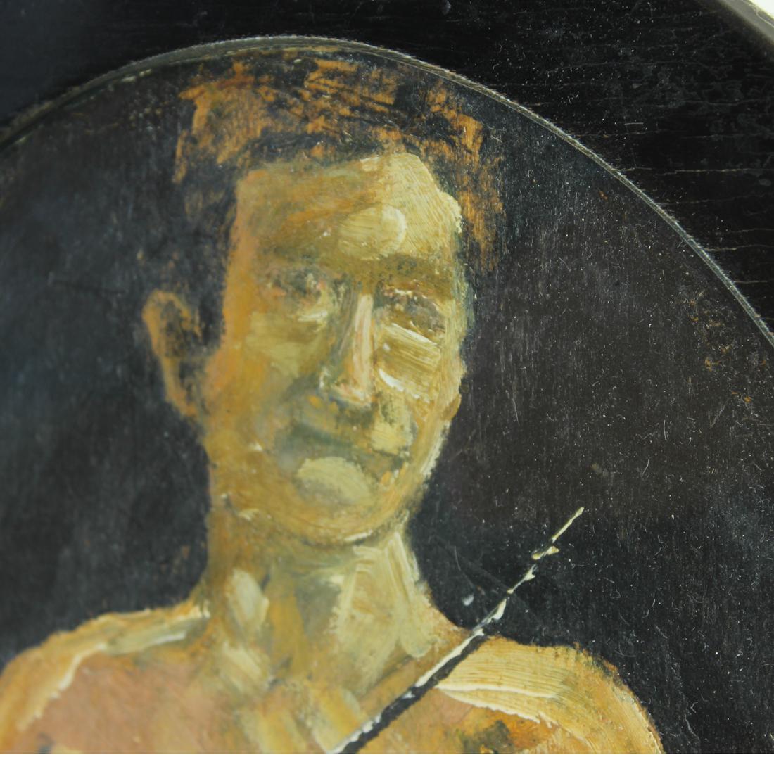 Inizio XX secolo Pittura originale di uomo nudo del 1910 in vendita