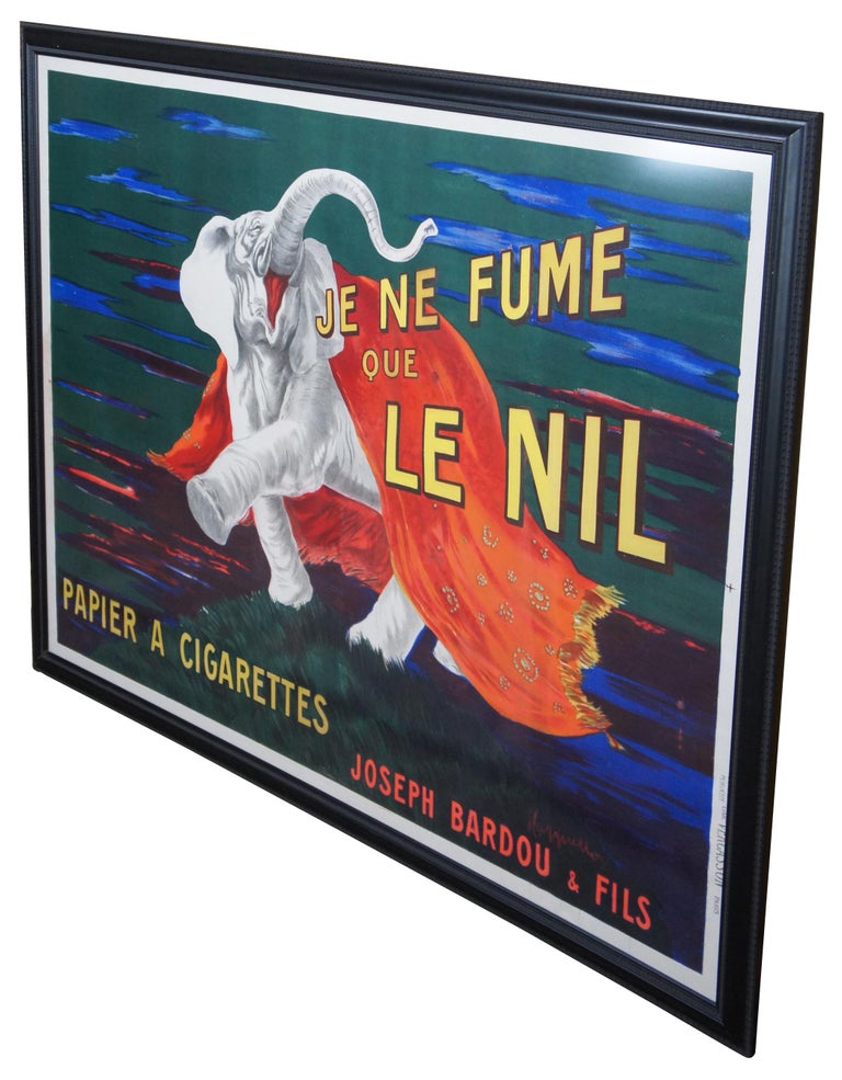 Original 1912 Cappiello Leonetto Je Ne Fume Que Le Nil Smoking Cigarettes  Poster at 1stDibs