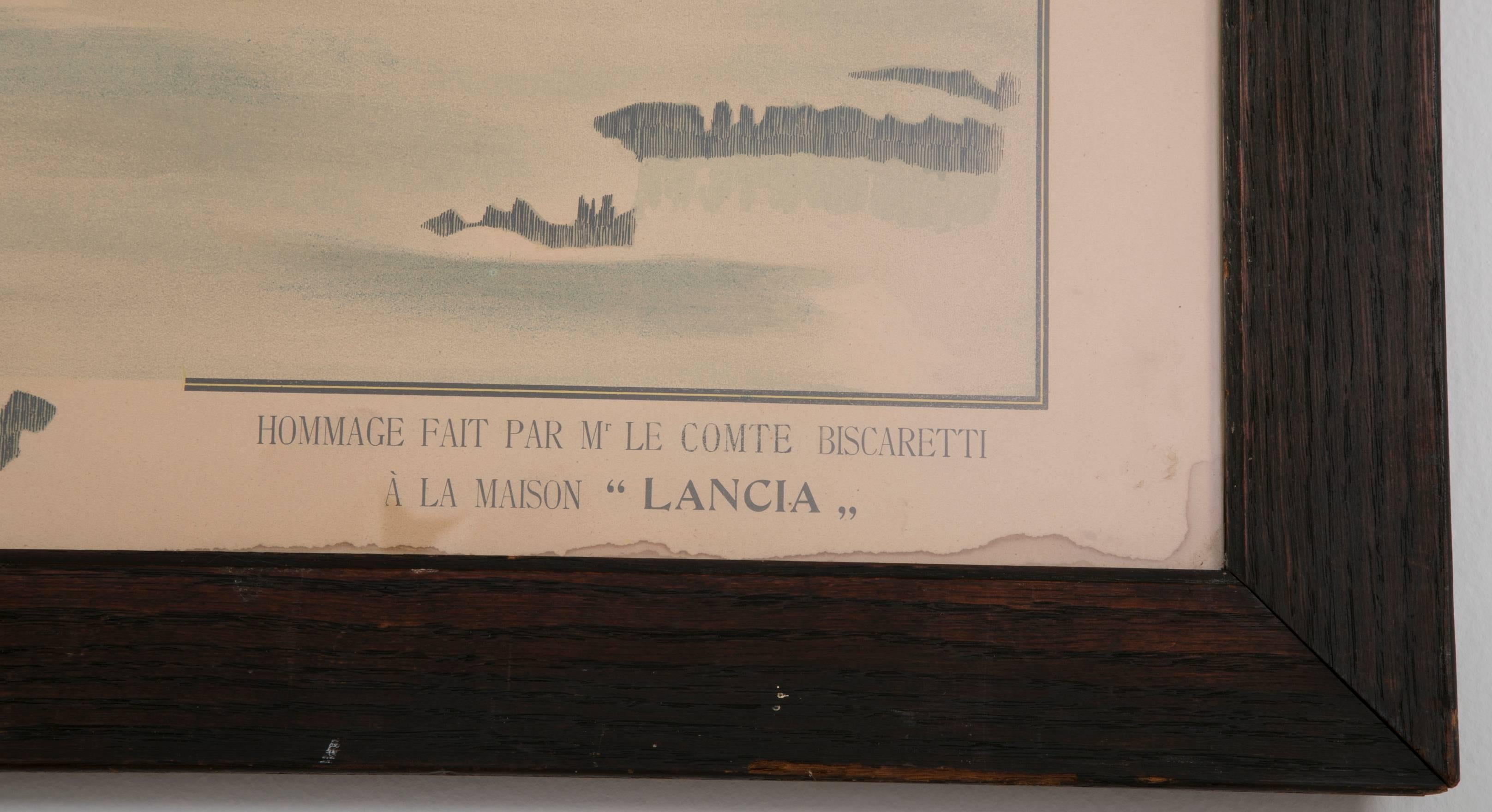 Original 1915 Lancia Automobile Advertising Poster 12