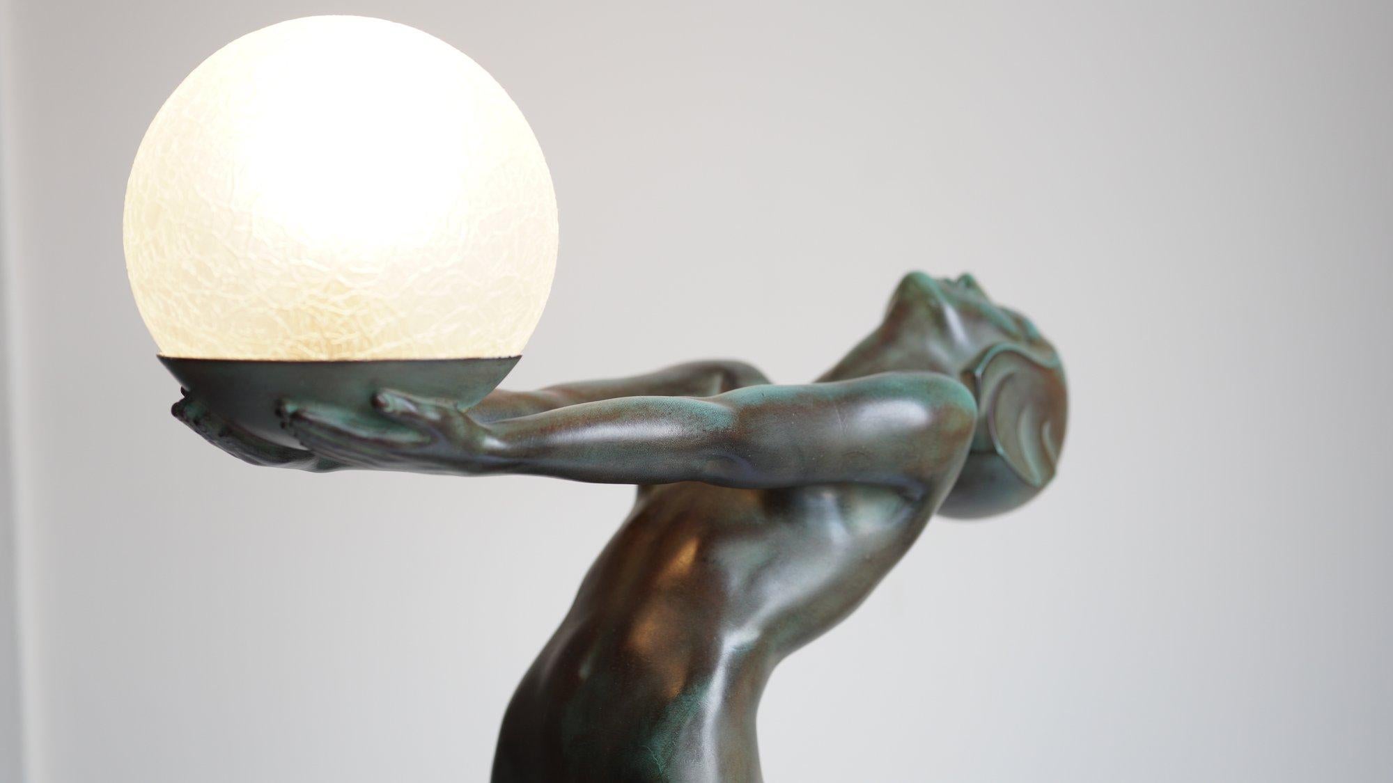 Blown Glass Original 1920 Max Le Verrier ''Lumina