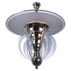 Lampadario originale del 1920 in stile Art Déco francese PETITOT
