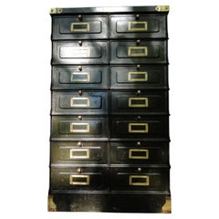 Original 1920  Strafor 14 Flaps   Drawers Cabinet Sideboard