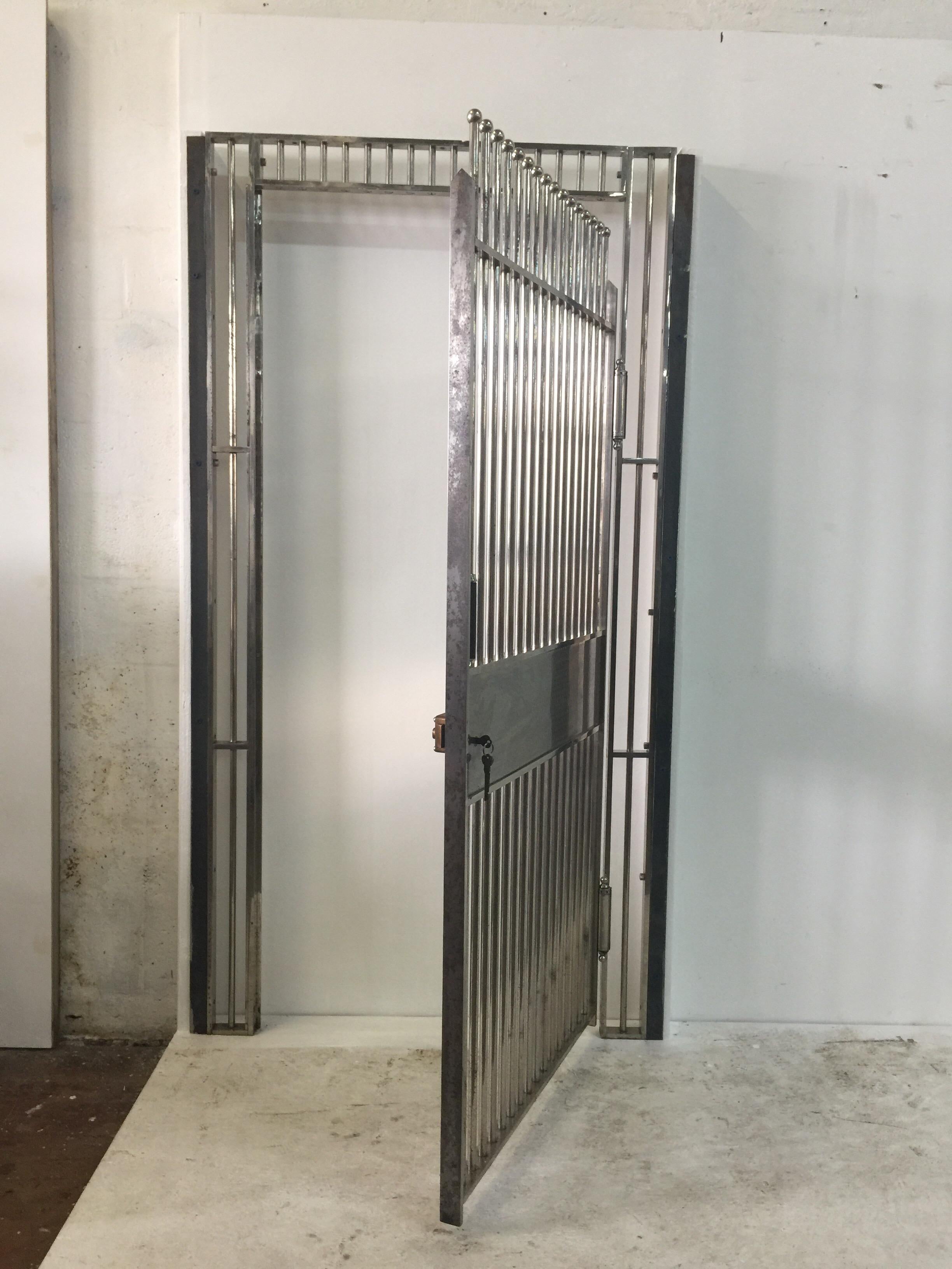 Original 1920s Bank Vault Door in Solid Steel 8