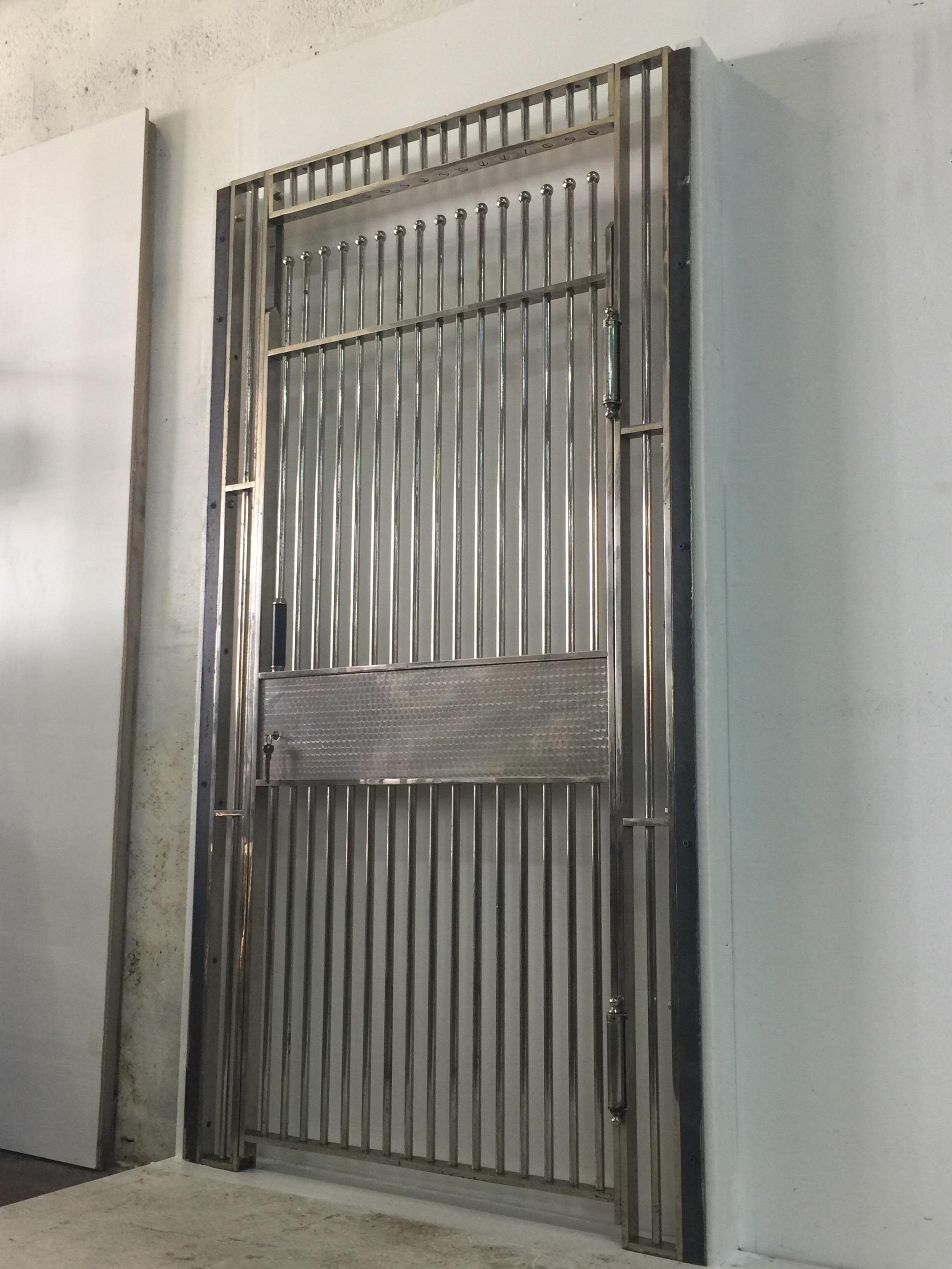 Original 1920s Bank Vault Door in Solid Steel 11