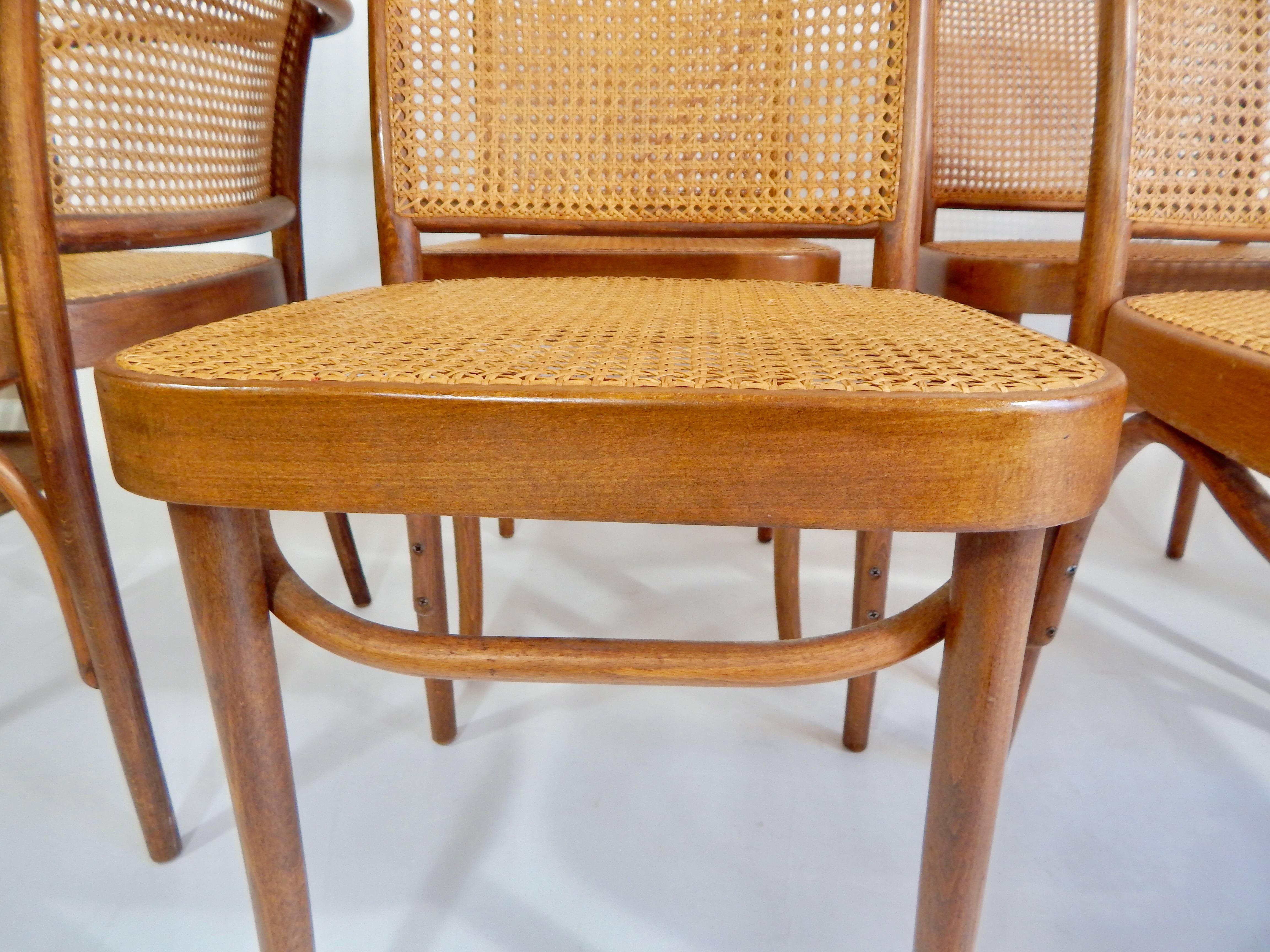 Original 1920er Josef Hoffmann Thonet Bugholzstühle:: Polen (Polnisch)