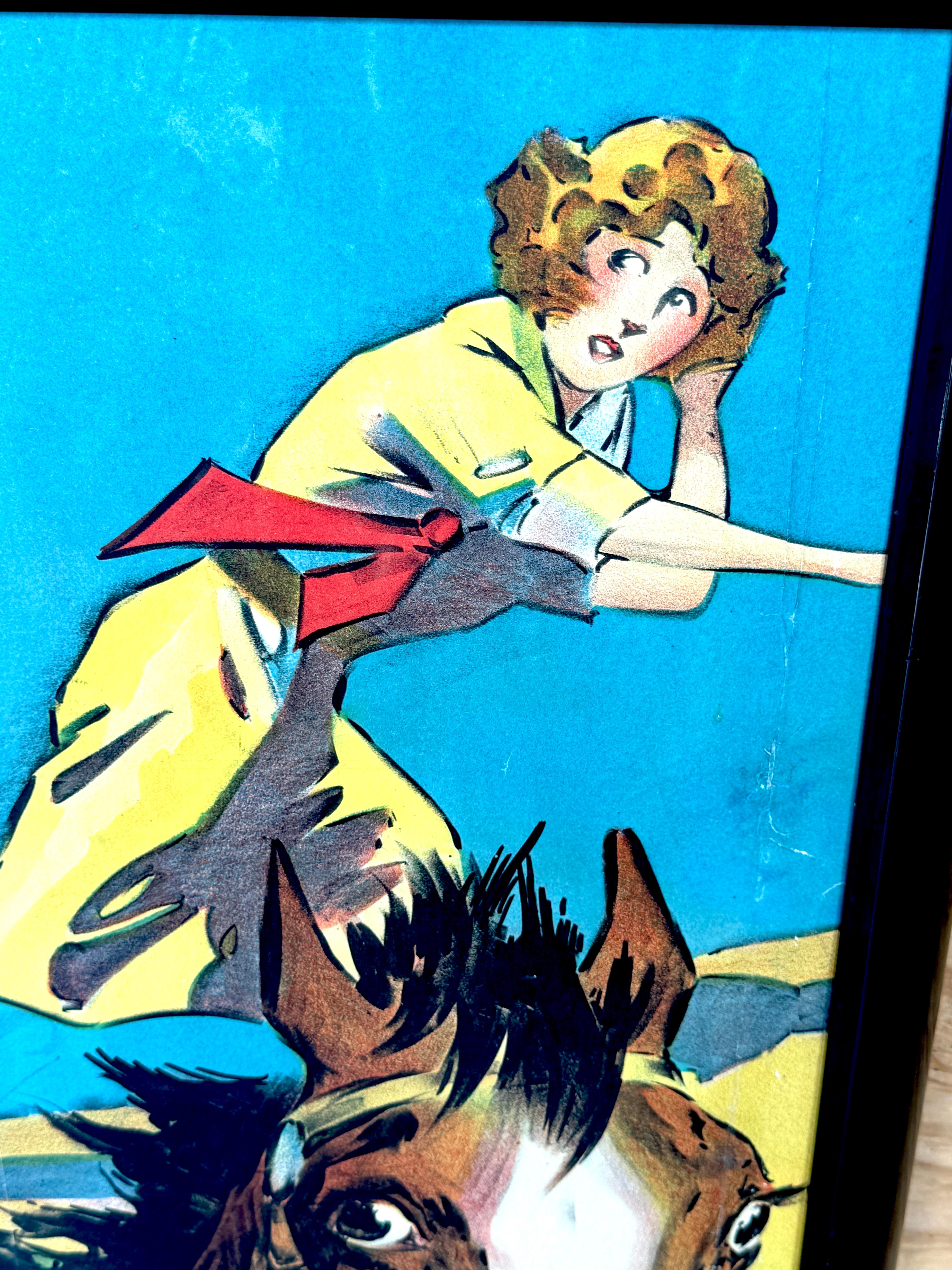 Original 1920s Tom Mix Silent Film Poster Fragment For Sale 9