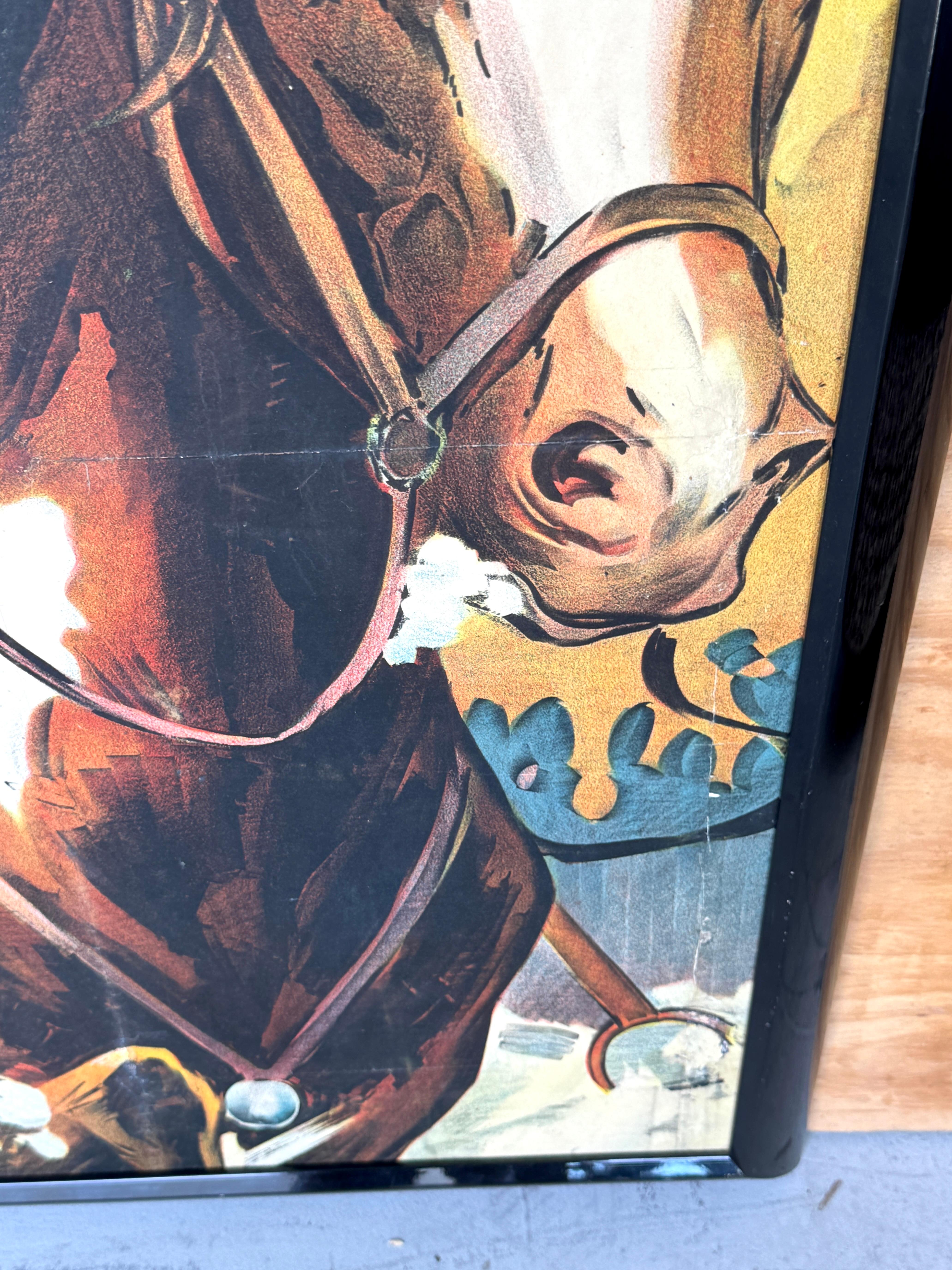 Original 1920s Tom Mix Silent Film Poster Fragment For Sale 1