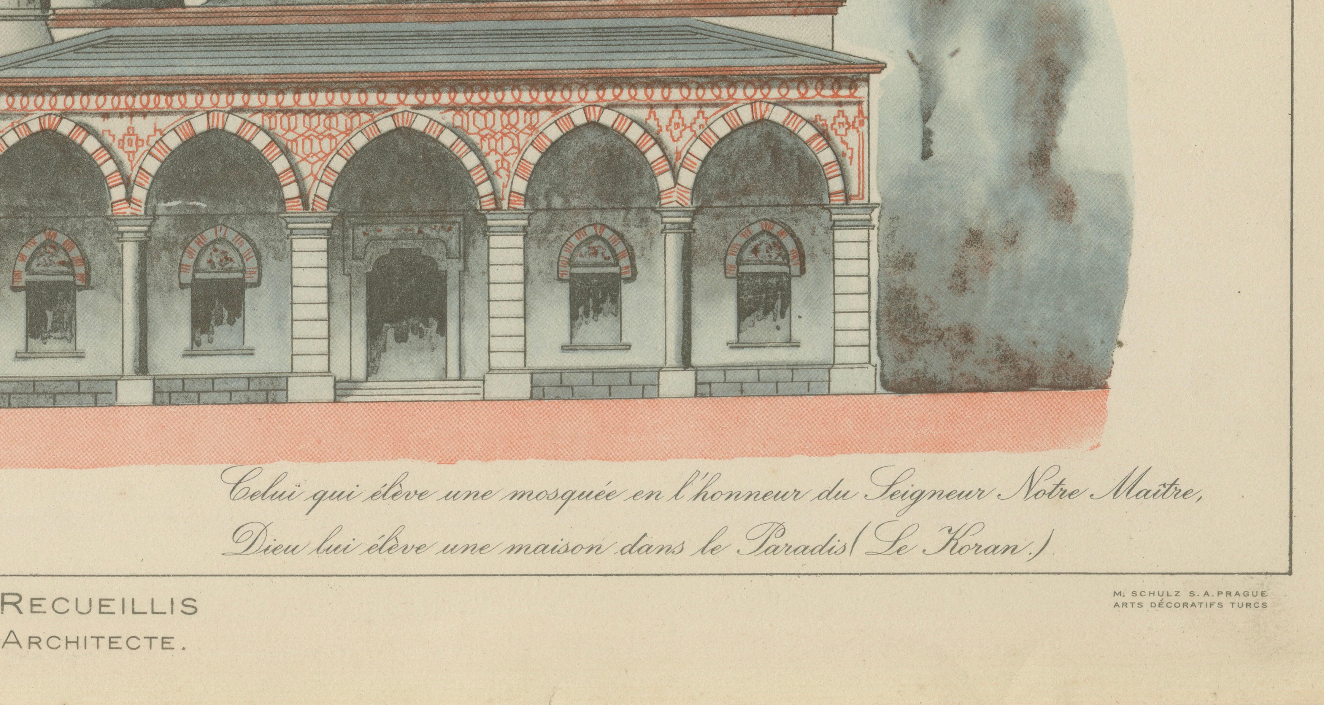 Original 1924 Ottoman Mosque Facades, Yeşil Djami & Sultan Murad Mosque, Bursa