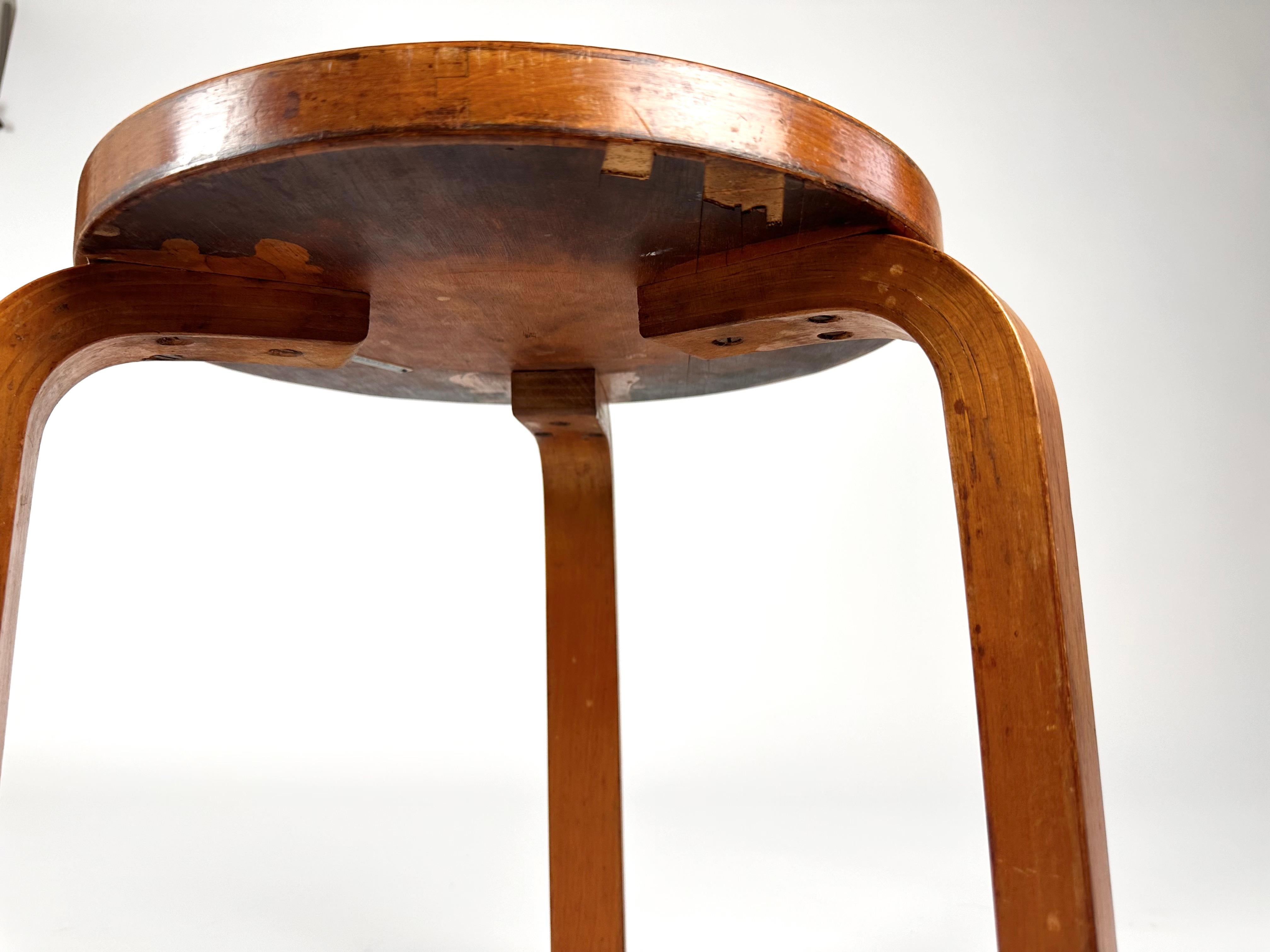 Original 1930s Alvar Aalto stool for Finmar Ltd 11