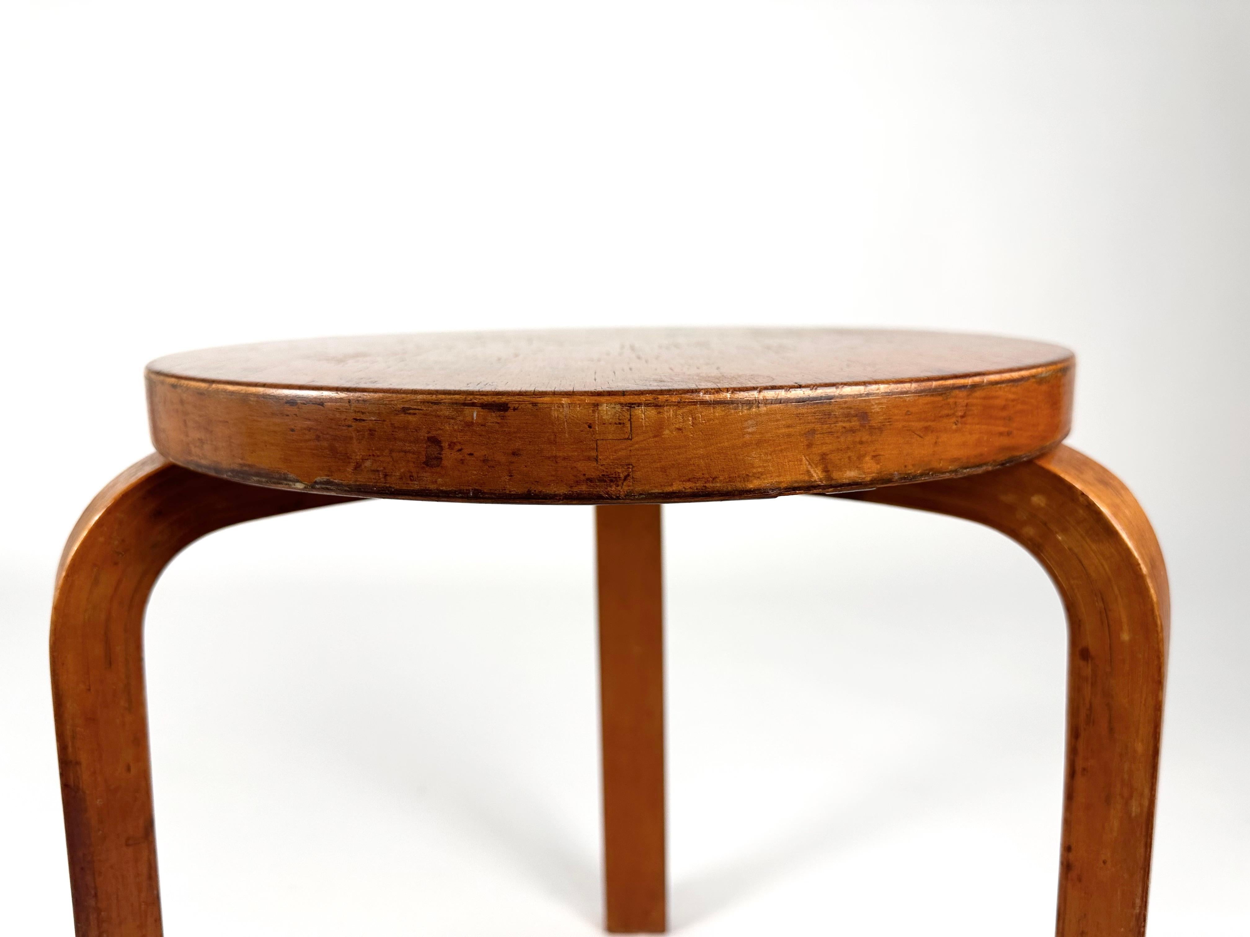 Original 1930s Alvar Aalto stool for Finmar Ltd 12