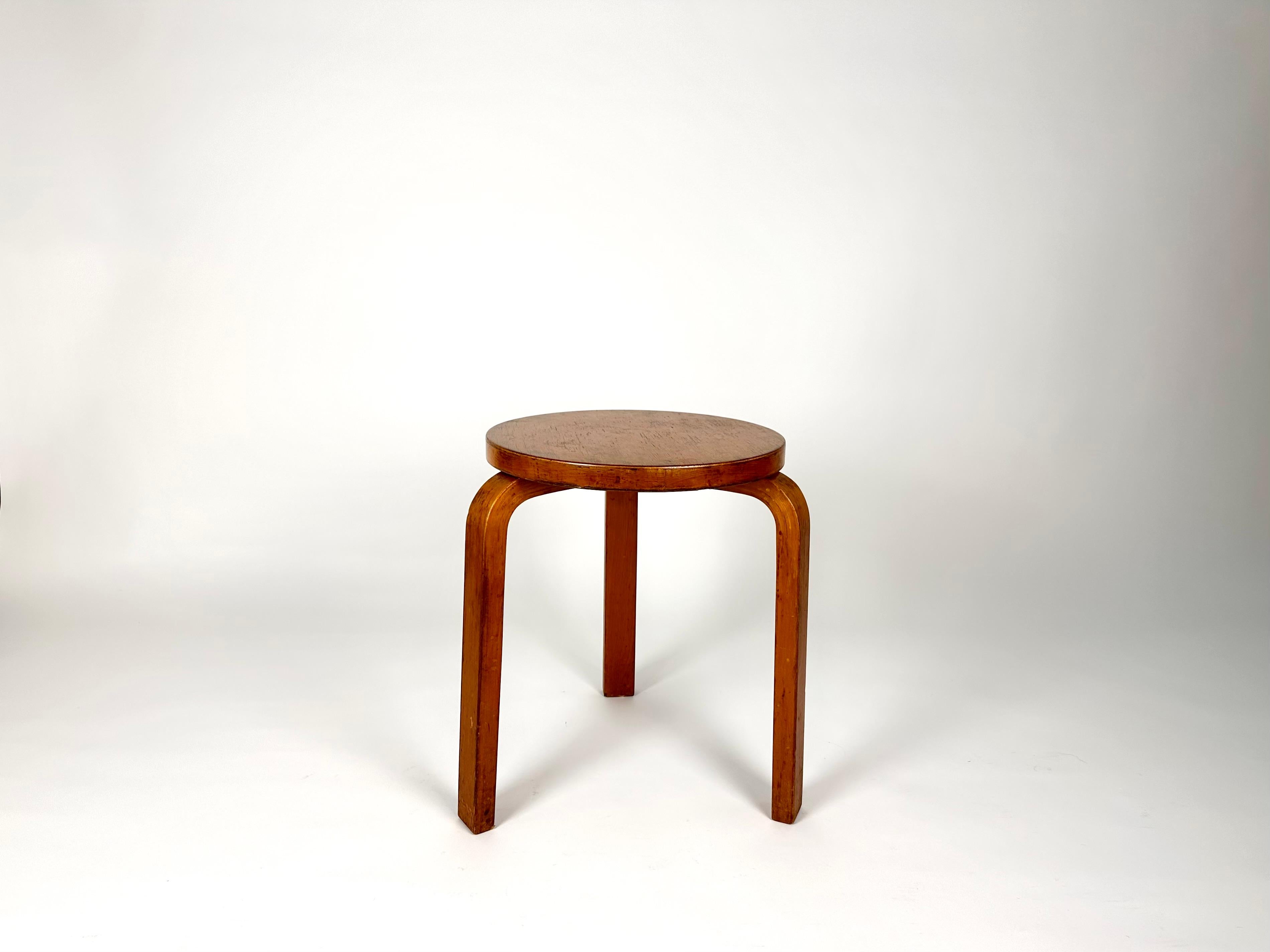 Finnish Original 1930s Alvar Aalto stool for Finmar Ltd