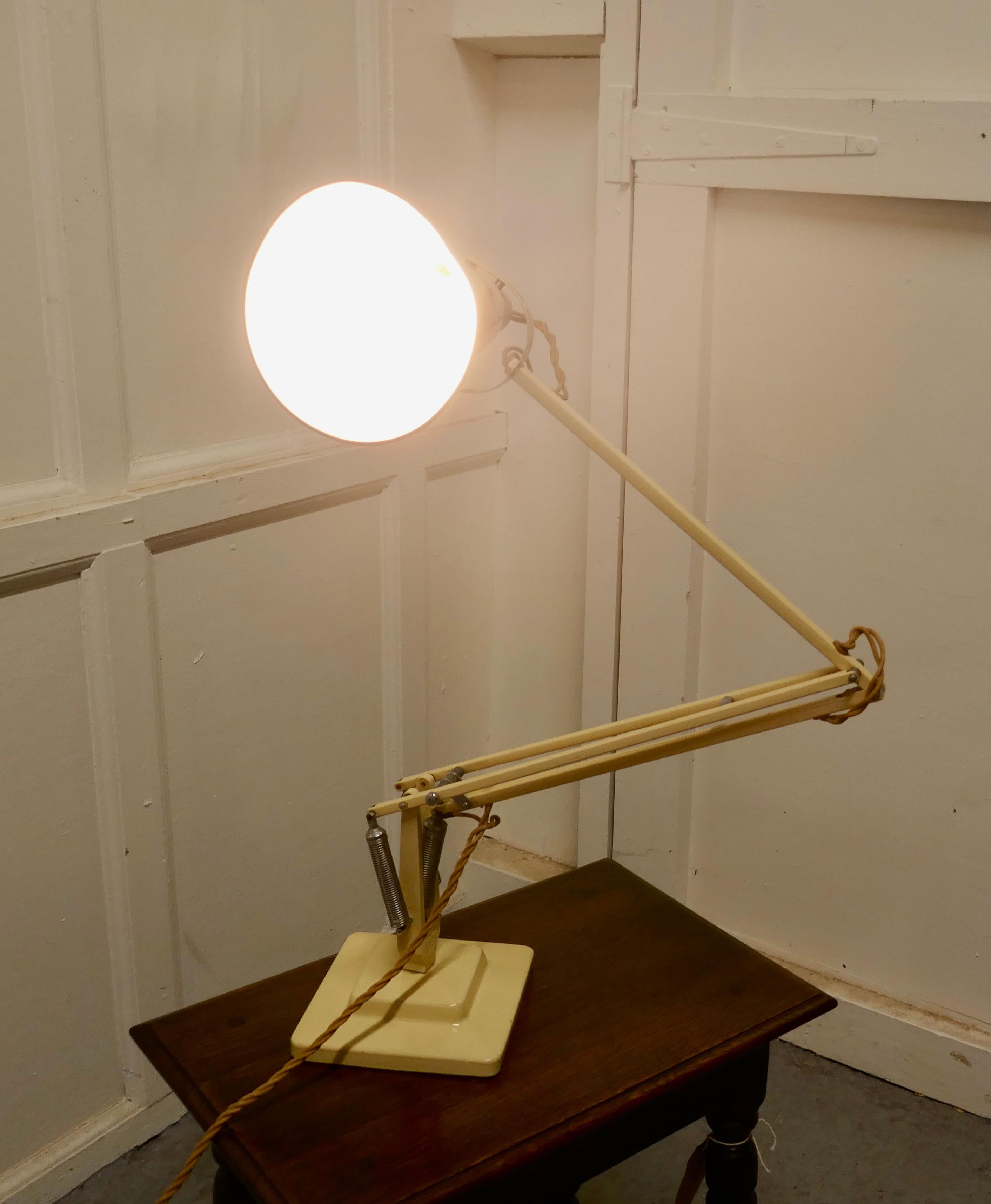 Vintage Retro Original 1930\u2019s 1st Prototype Anglepoise Lamp base with Retro Vintage Aluminium Shade