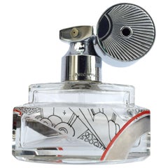 Original 1930s Art Deco Ladies Perfume Atomizer Bottle