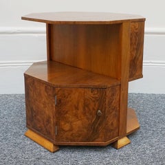 Original 1930's Art Deco Walnut Library Table by Heal's of London