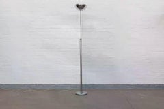Original 1930s Bauhaus floor uplighter in chrome brass – International Style