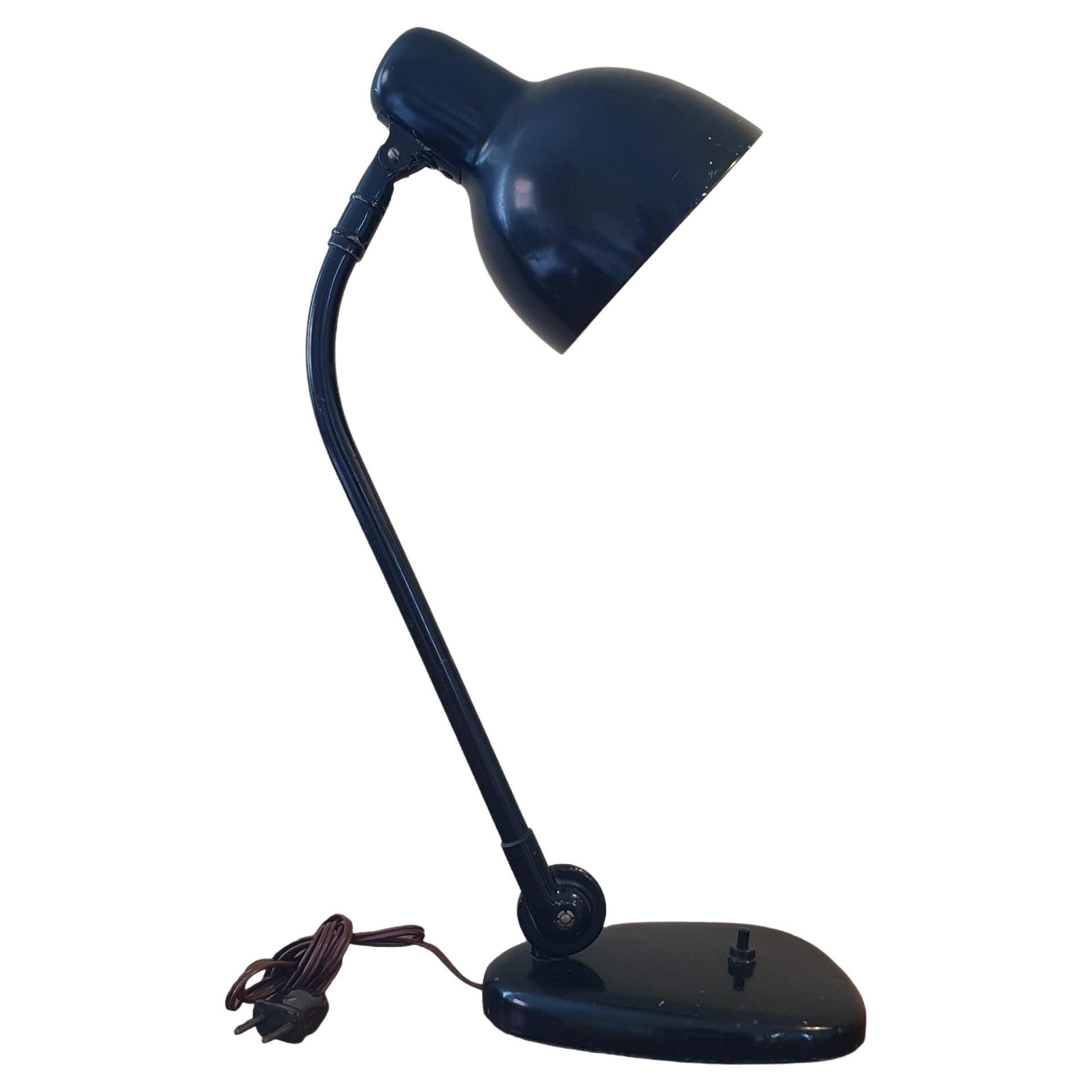 Original 1930's Black German Bauhaus Lamp For Sale