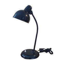Lampe de bureau Kaiser Dell noire d'origine des années 1930, modèle n° 6556