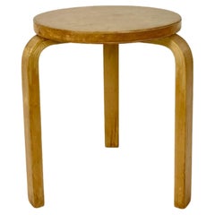 Original 1930s Early Production Alvar Aalto Stool 60, Distributed by Finmar