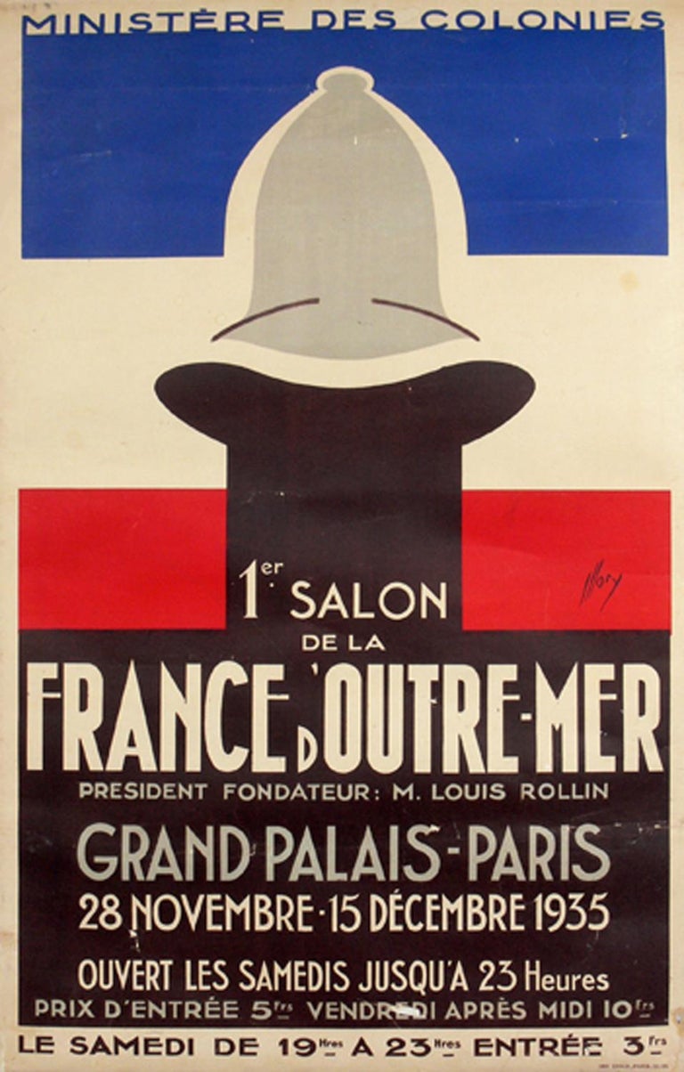 Original 1930s French Art Deco Poster by Fabrice Mory For Sale at 1stDibs