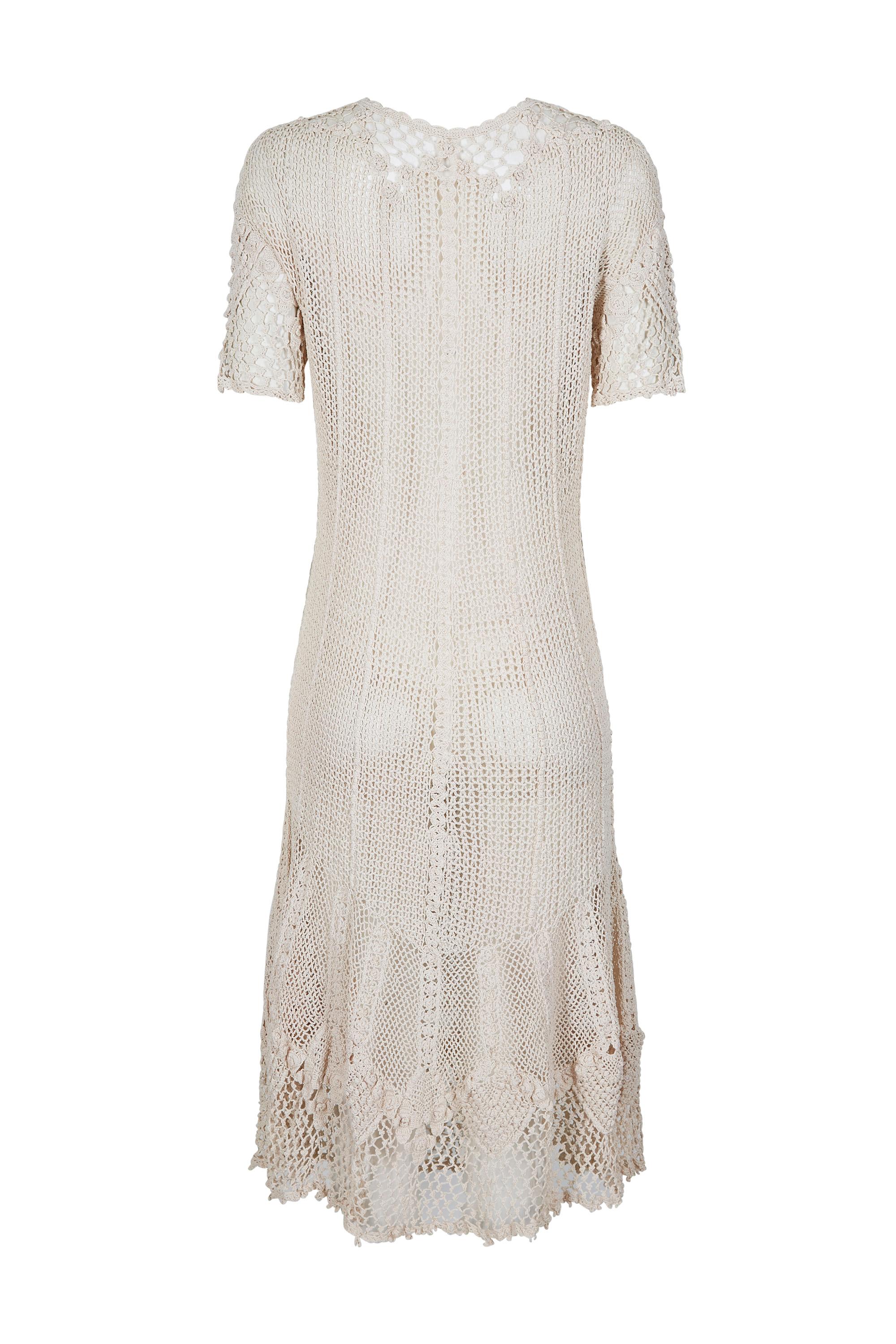 1930s crochet dress