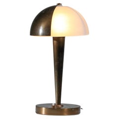 original 1930's Perzel art deco brass and opaline table lamp model "509"