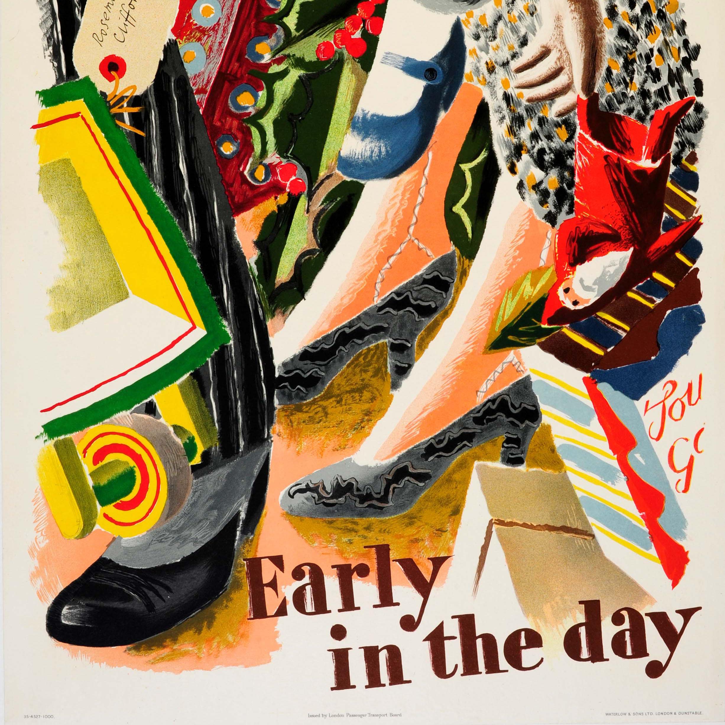 Originalplakat „It Is Better to Return Early“, Londoner Underground, 1935 (Mitte des 20. Jahrhunderts) im Angebot