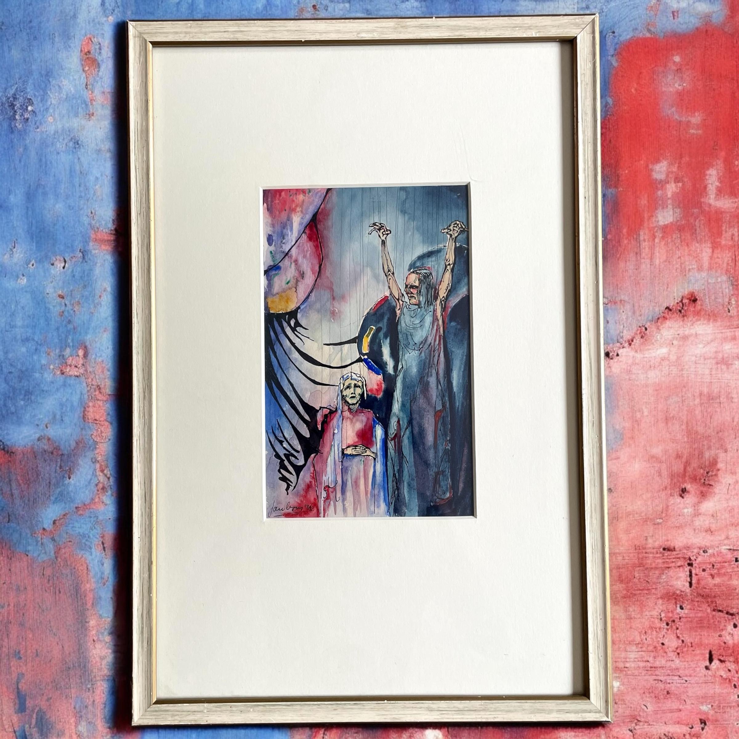 Pittura originale del 1936 firmata dall'espressionista olandese europeo in vendita 10