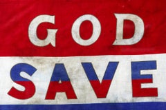 Original 1937 God Save The King Coronation Flag