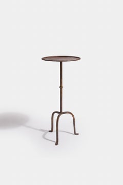 Original 1940s French Wrought Iron Martini Table