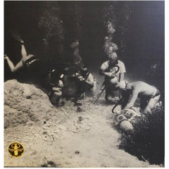Vintage Original 1950s Aqua-Lung U.S. Divers Company Scuba Diving Poster