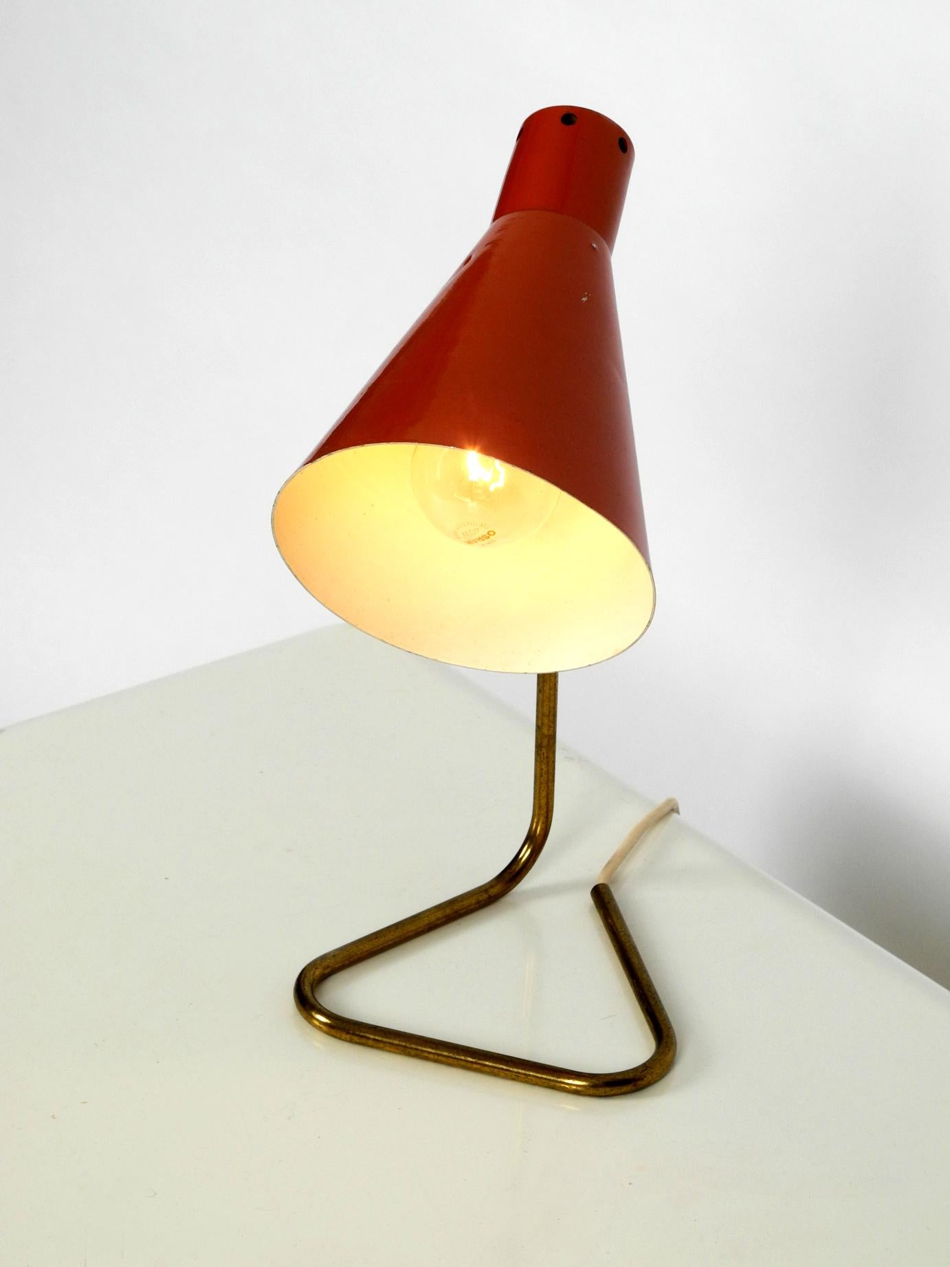 Original 1950s Brass Table Lamp, Made in Italy In Good Condition In München, DE