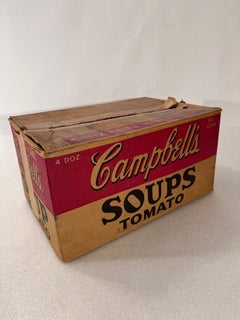 Original 1950's Campbell's Tomato Soup Cardboard Shipping Box 4 Dozen