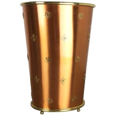 Original 1950s Copper Umbrella Stand by Vereinigte Werkstätten München, Germany