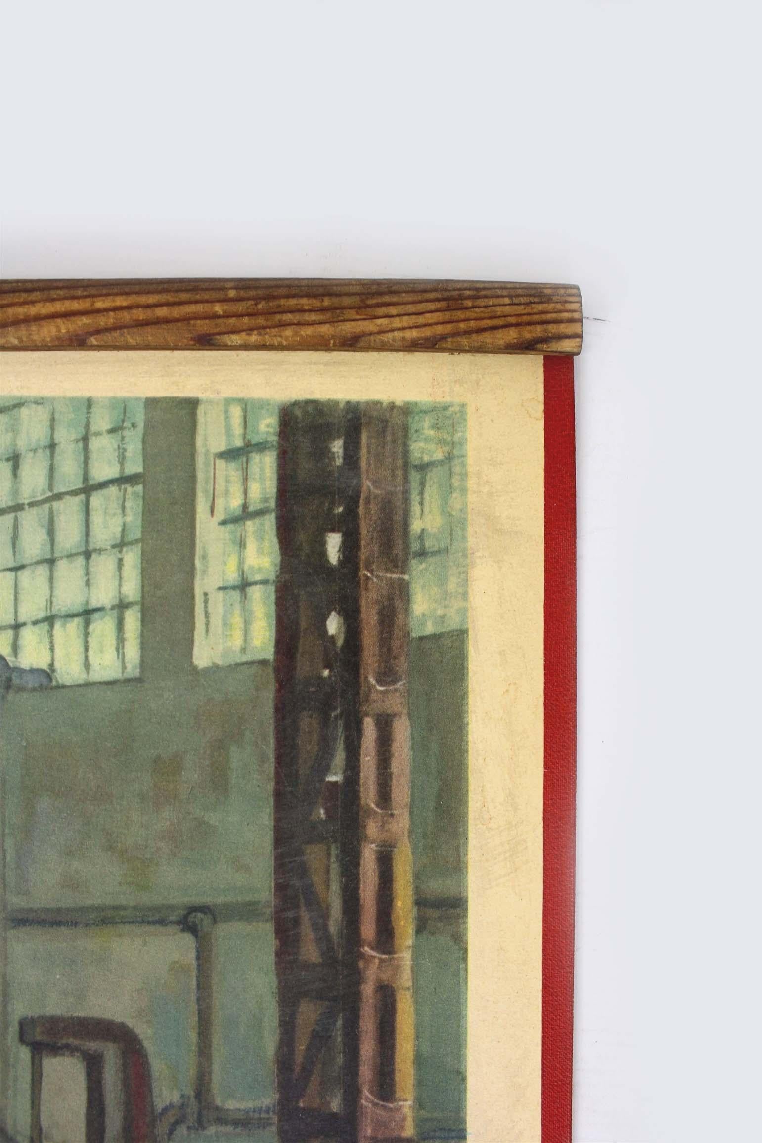 Poster industriale di propaganda ceca originale degli anni '50 di Frantisek Bilek in vendita 5