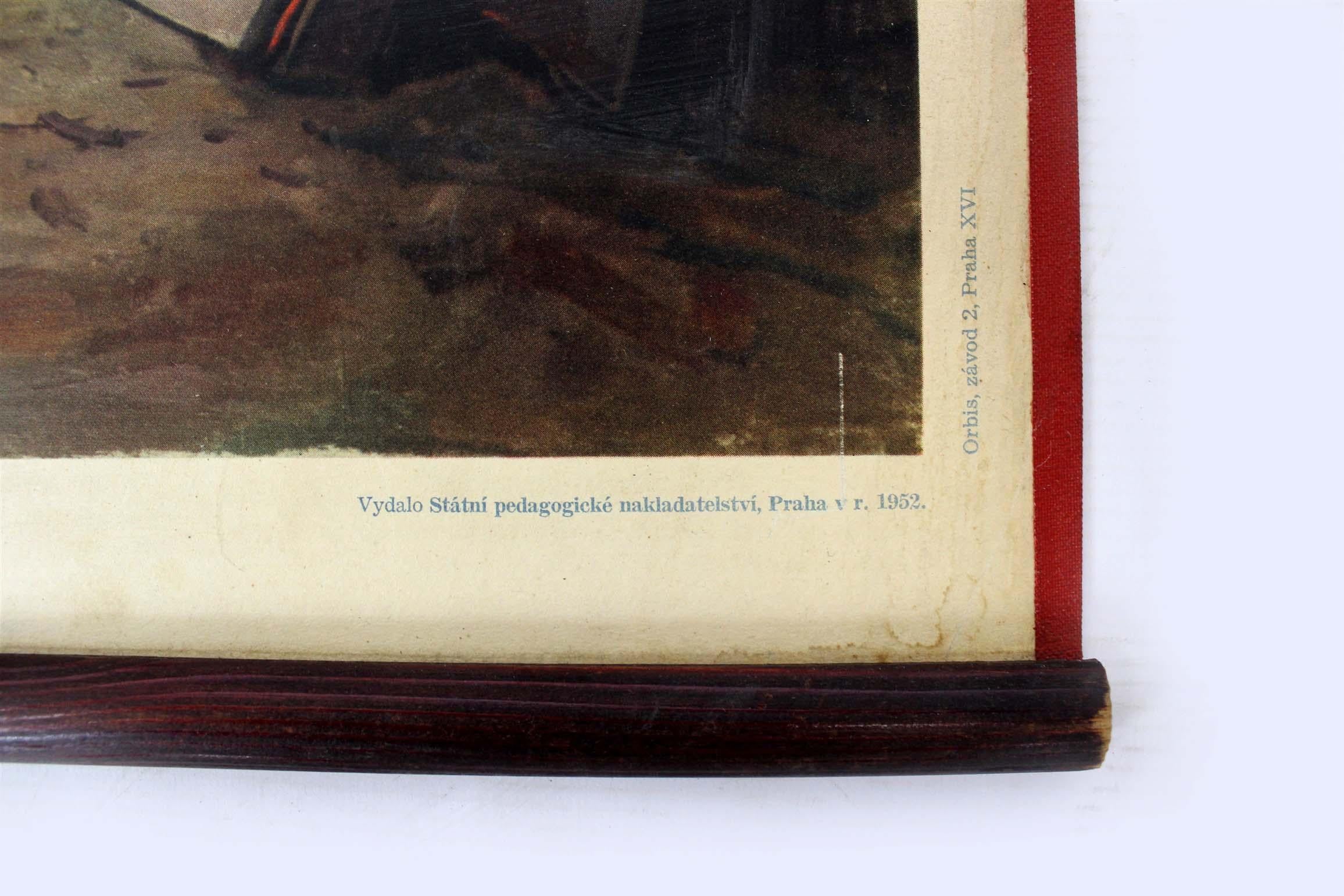 Poster industriale di propaganda ceca originale degli anni '50 di Frantisek Bilek In condizioni buone in vendita a Żory, PL