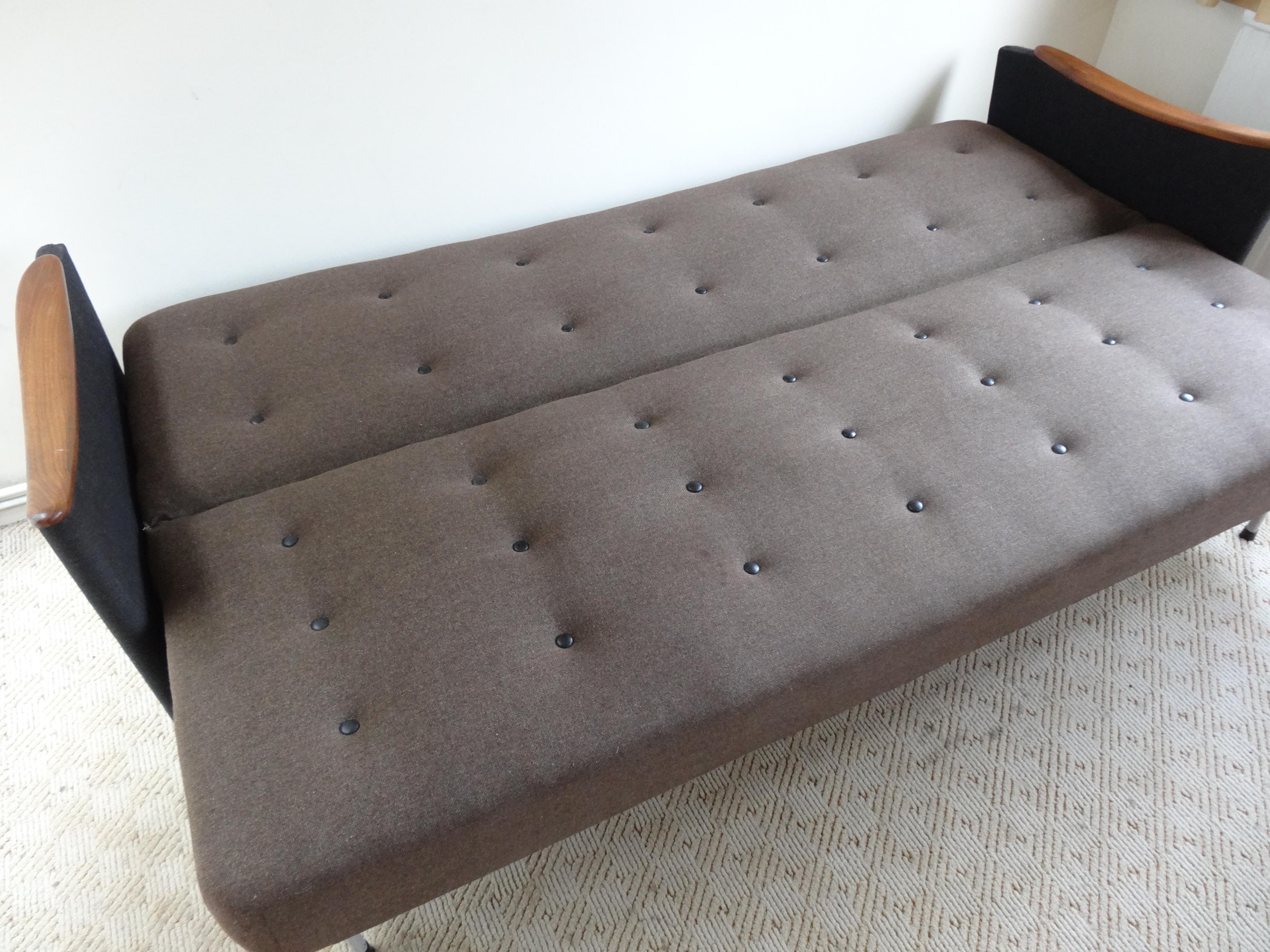 Original 1950s Danish 3-Seat Sofa or Daybed For Sale 1