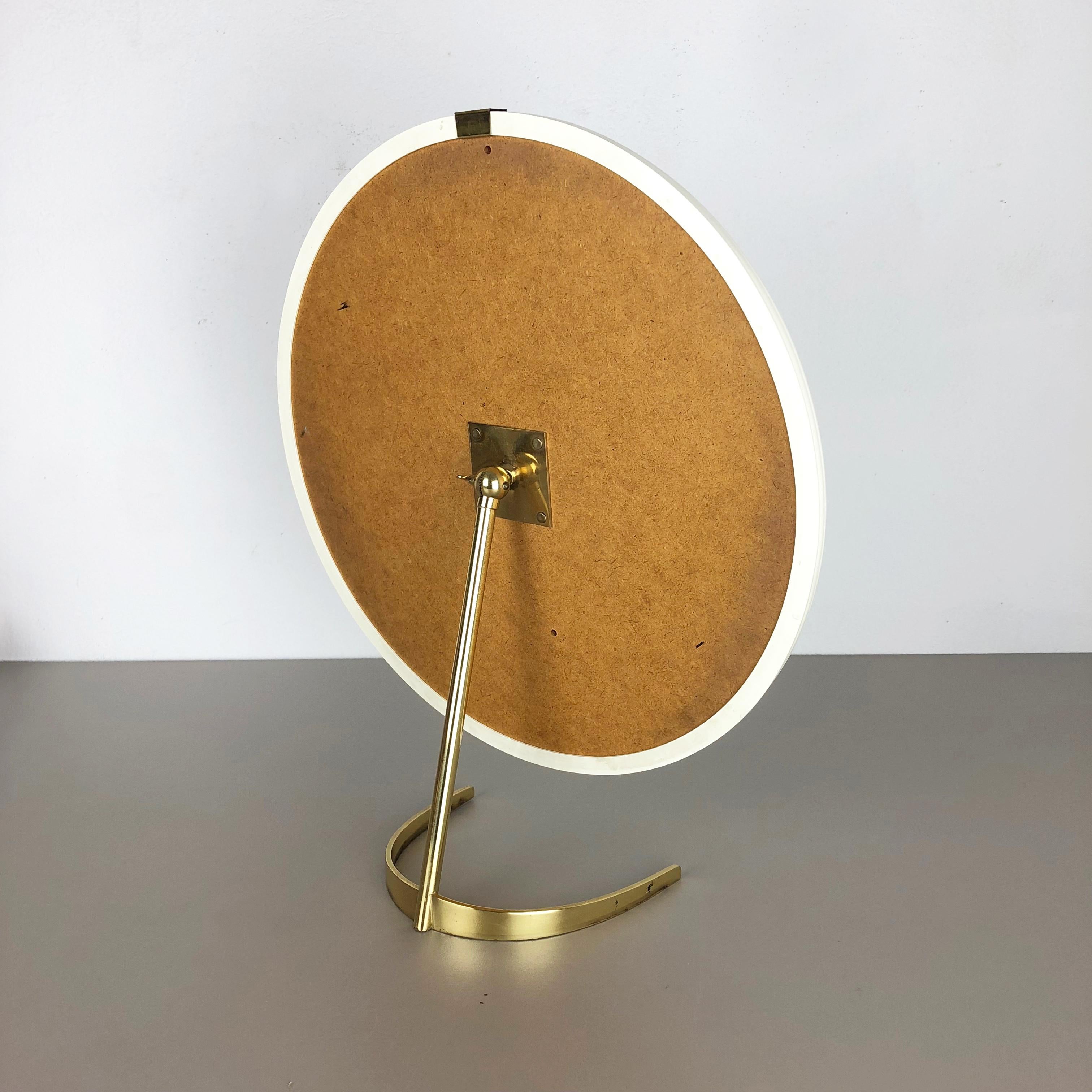 Original 1950s German Modernist Table Mirror Vereinigte Werkstätten Attributed In Good Condition In Kirchlengern, DE